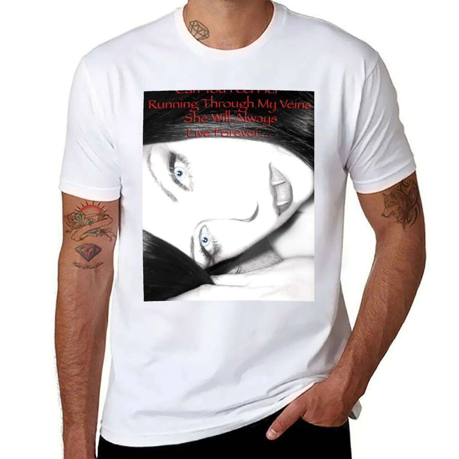 

shirt pack HER PORTRAIT t IN man t shirt shirts cotton BLACK. t T-Shirt mens graphic designer