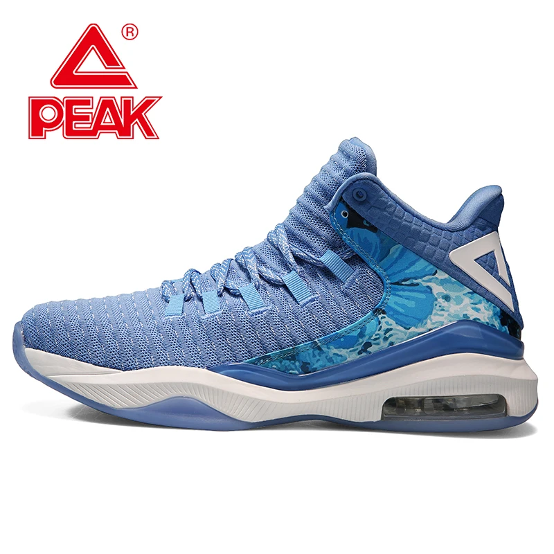 PEAK-Chaussures de basket-ball à coussin d'air pour hommes, bottes de rebond, extérieur, portable, baskets non ald, respirant, supérieur, salle de sport, chaussures d'entraînement