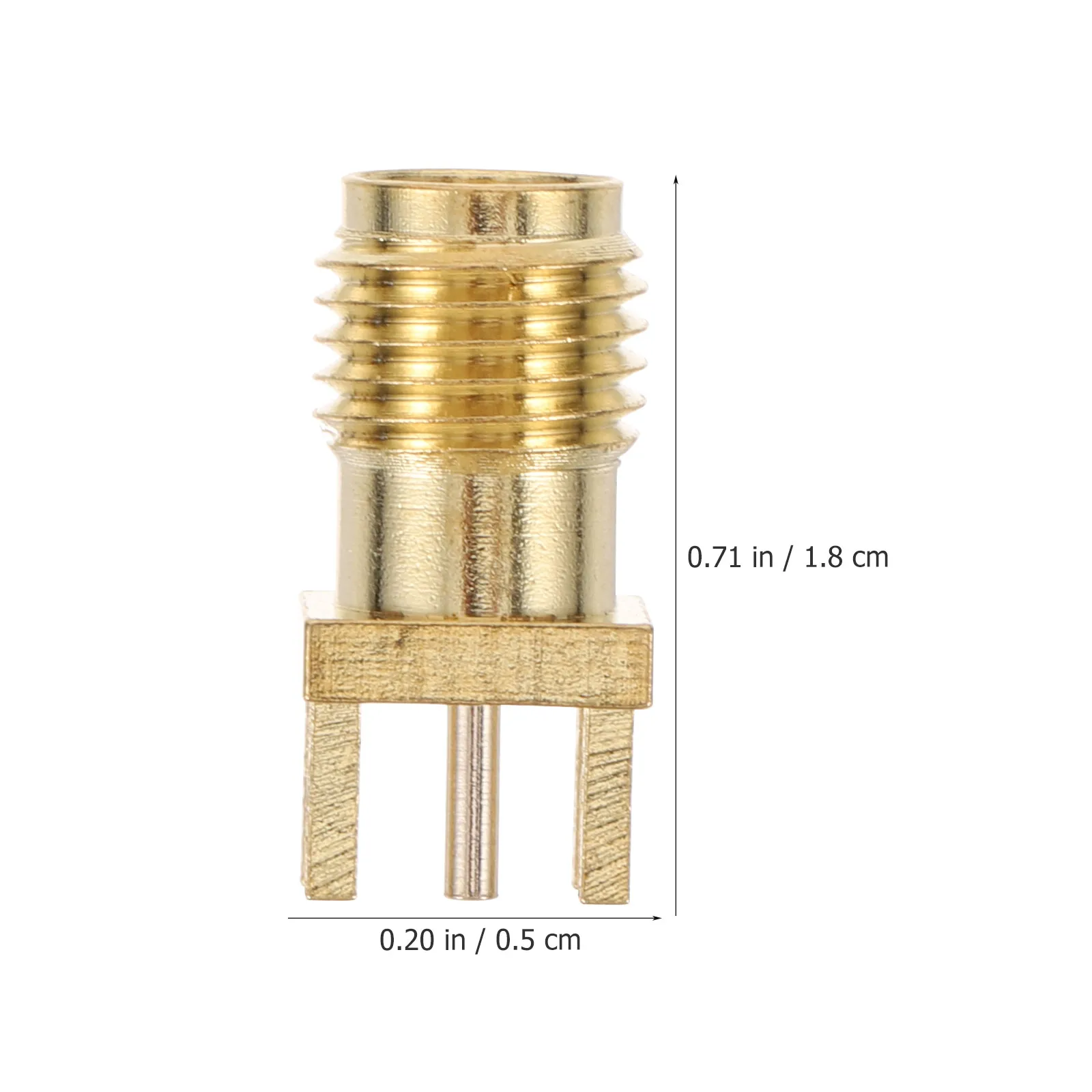 5Pcs Sma Connector Vertical Pcb Edge Mount Solder Adapter Reliable Rf Coaxial Connector Female Sma Socket Communication