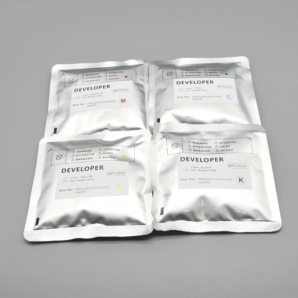 المطور CMYK لريكو أفيسيو MP C2003 C2503 C3003 C3503 C4503 C5503 C6003 MPC 2003 2503 3003 3503 4503 5503 2504 250 جرام/الحقيبة #5