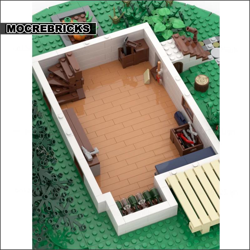 Film Scene Street Architecture Castle Module MOC Building Blocks Cozy Cabin Diorama Model  Technology Bricks Toys Gifts