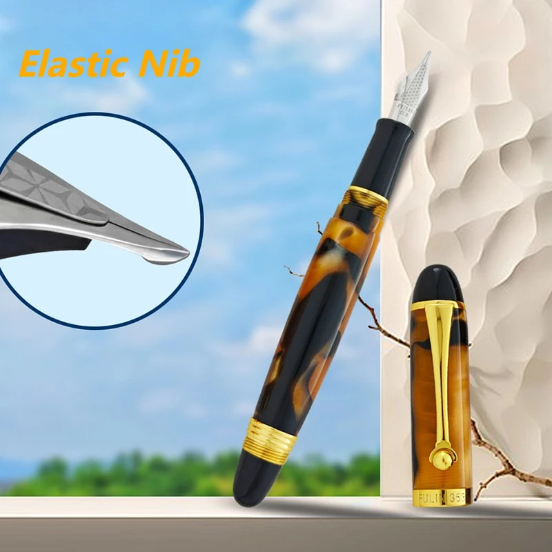 penna-stilografica-fulin-353-in-resina-con-pennino-lungo-elastico-n6-per-calligrafia-convertitore-d'inchiostro-pk-asvine-p20-elegante-regalo-aziendale