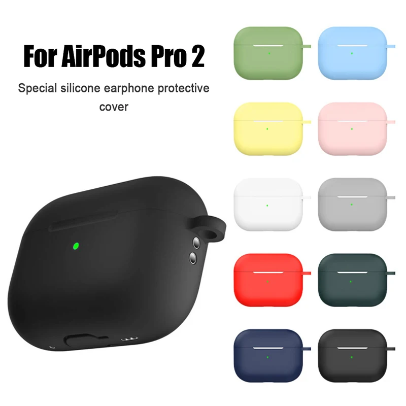 Soft Silicone Cases For Apple Airpods Pro 2 Protective Bluetooth Wireless Earphones Cover For Air Pods Pro 2 Charging Box Bags