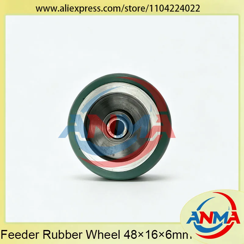 5Pieces For KBA Rapida 105 104 Feeder Rubber Wheel 48×16×6mm Offset Printing Machine Parts