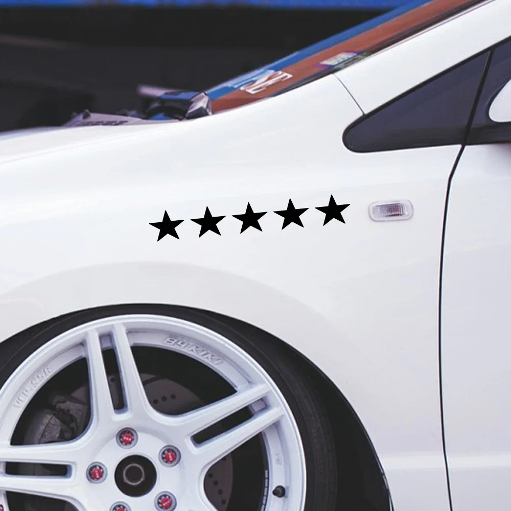 

Автомобильная наклейка с пятью звездами, декоративные виниловые наклейки, устойчивые к царапинам, водонепроницаемые наклейки для автомобиля, окна, бокового корпуса, мотоциклетного шлема, декор для ноутбука