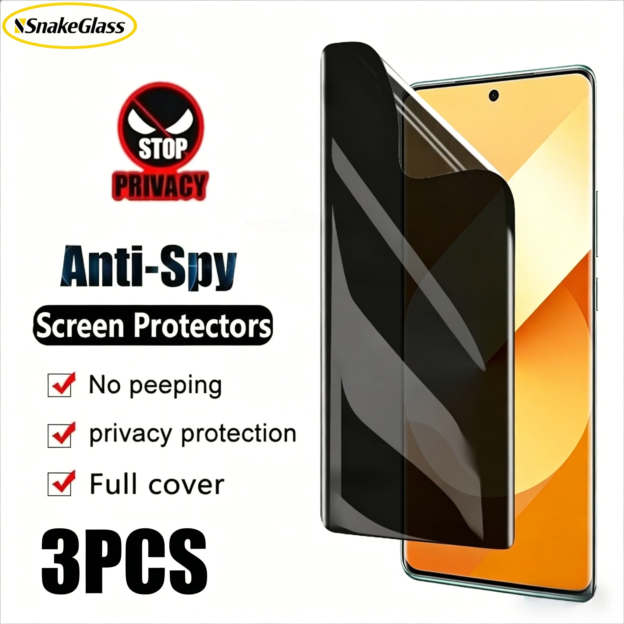 

Privacy Hydrogel Film Anti-Spy Screen Protector for Huawei Mate 70 60 Pro Nova 14 13 10 for HUAWEI Pura 80 Ultra Pura 70 Pro P60