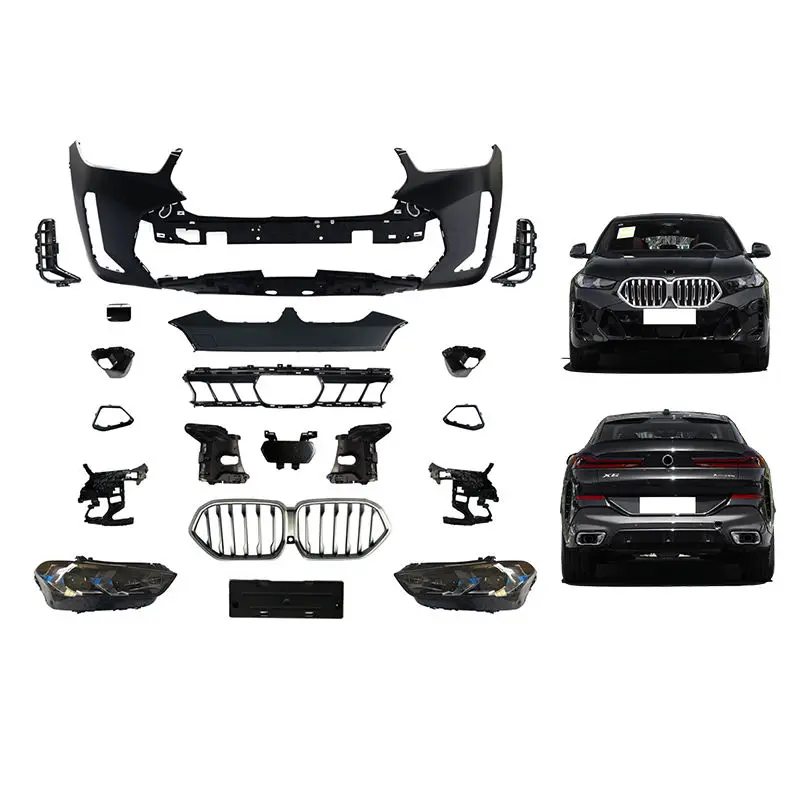 OUYE High Quality for X6 G06 LCI 2023 M-TECH Body Kit with Screw-On Front Bumper Headlight Fender Hood-1 Year Warranty