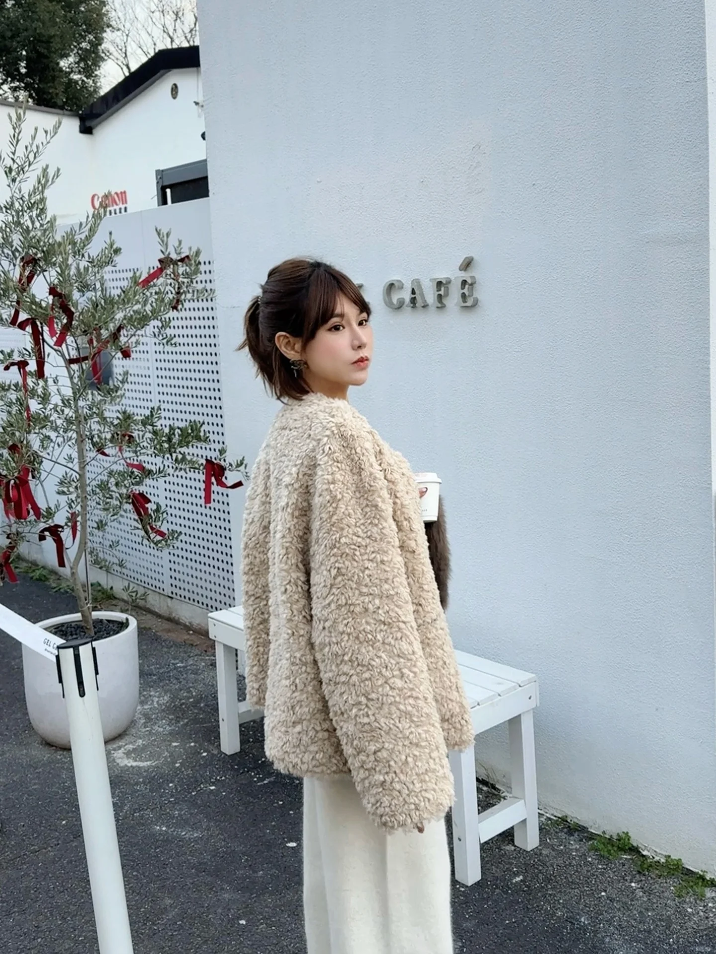 ASBR Double-Sided Wear Warmth Suede Lamb Fur Leather Jaet Youth Casual Sle Thiened Long Sve Regular Length Coat