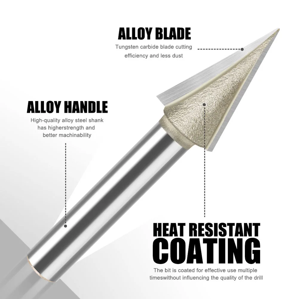 

Carbide V Bit 30 Degree V-Shaped Engraving Router Bit CNC Woodworking V-Shaped Engraving Router Bit CNC Woodworking Tool