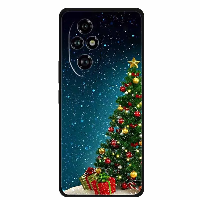 2024 Christmas Phone Cases For Honor 200 Pro 5G Cases Deer Soft Silicone For Honor 200 5G Shockproof Cover Bumper Funda ELP-AN00