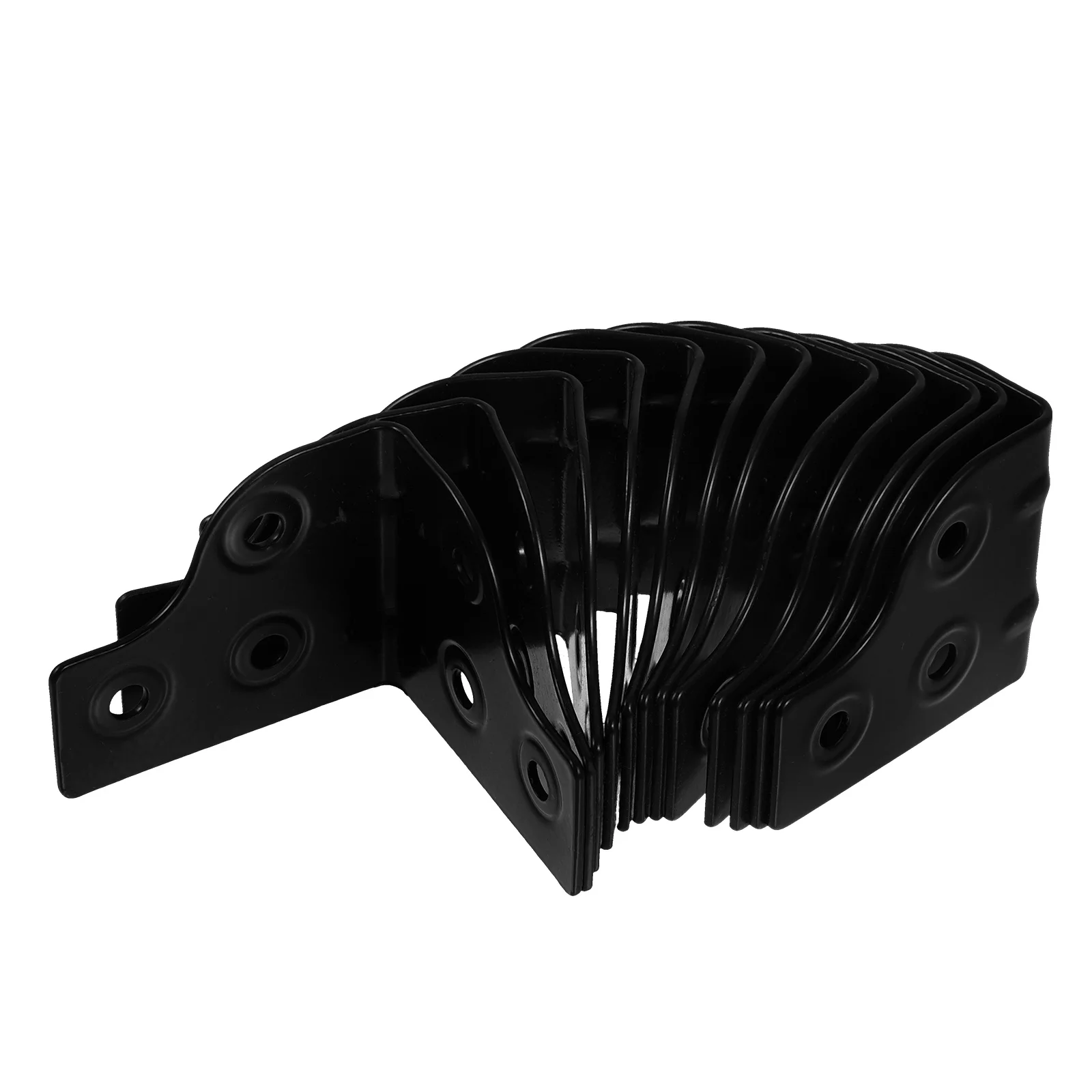 

12 Pcs Electroplated Corners Furniture Shaped Protectors Dresser Guards Triangle Heavy Duty Bracket Audio Metal CornerBracket