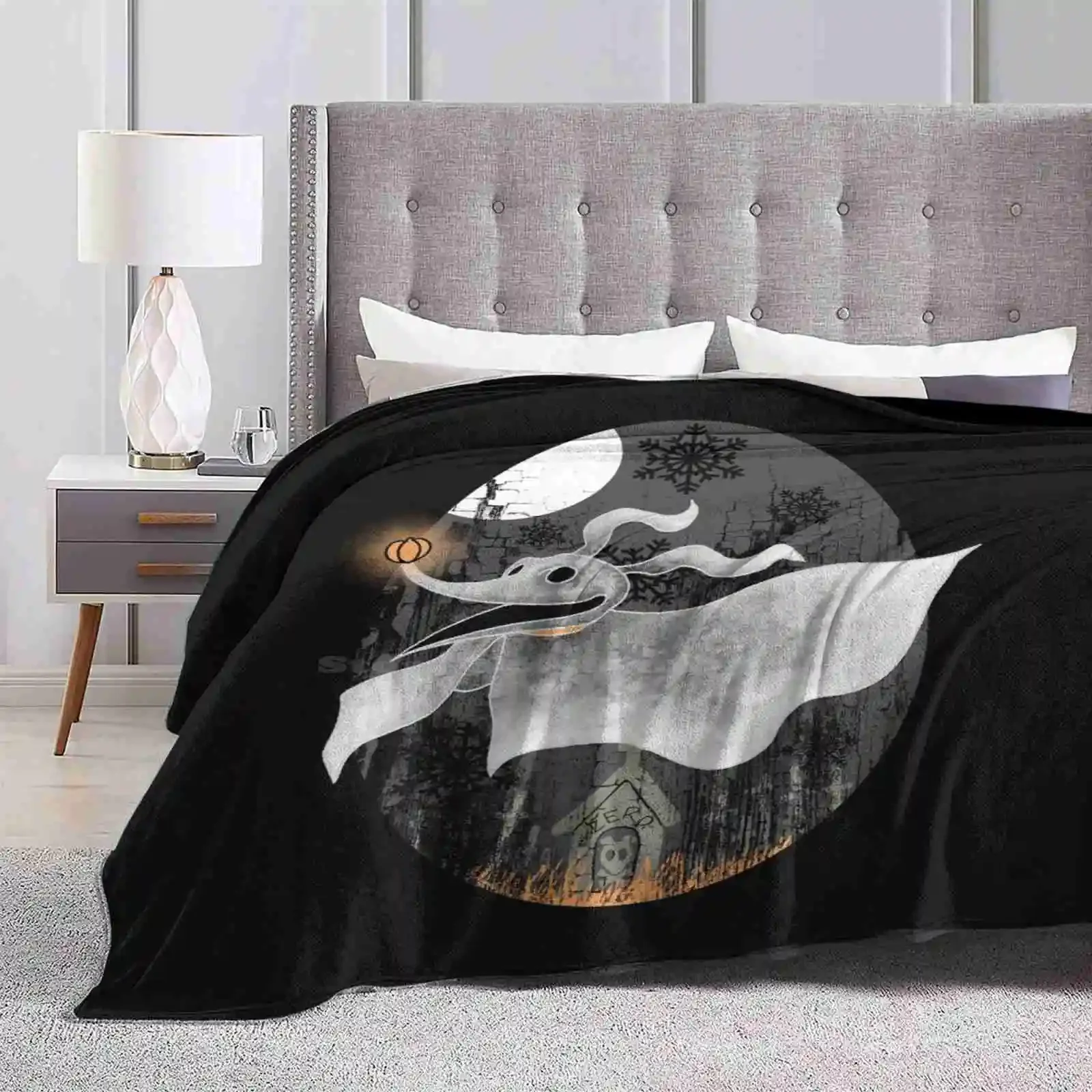 Zero The Hero All Sizes Soft Cover Blanket Home Decor Bedding Nightmare Before Christmas Zero Halloween Dog Jack Macabre Horror