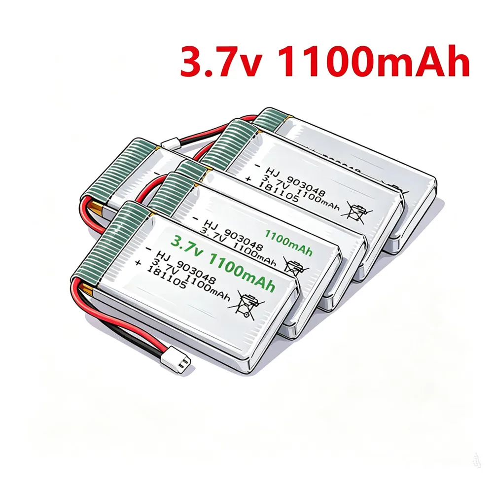 Upgrade 3.7v 1100mAh Lipo Battery for Syma X5 X5C X5SC X5SW TK M68 CX-30 K60 H5C RC Quadcopter – High Capacity, Stable Voltage