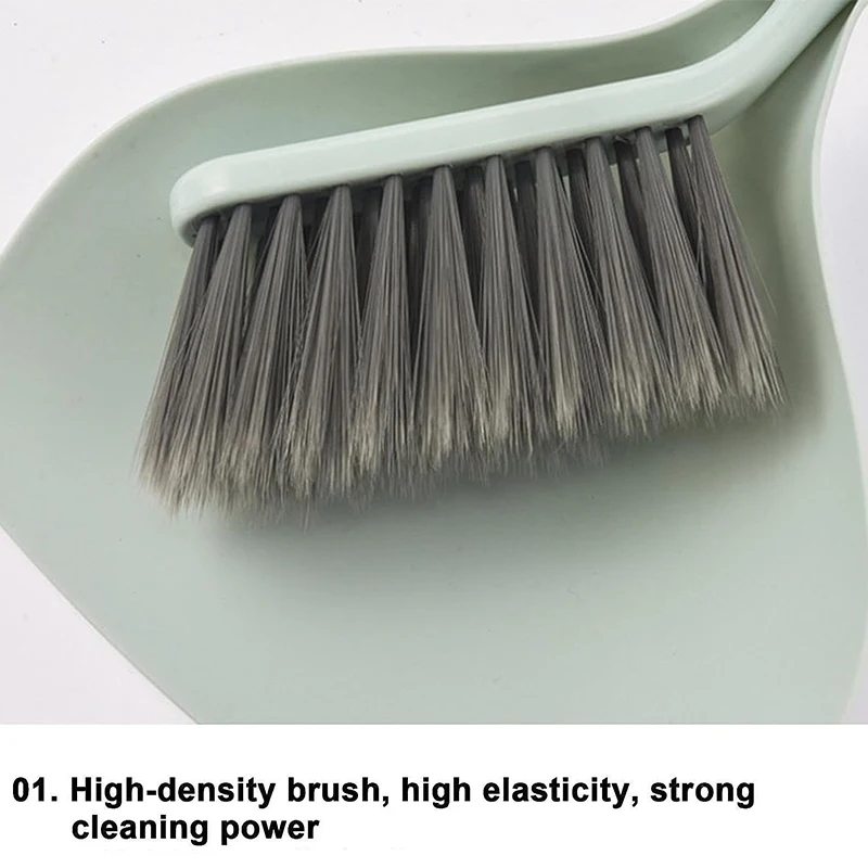 3 Color Desktop Mini Broom Dustpans Set Small Cleaning Brush Garbage Cleaning Shovel Table Household Cleaning Tools