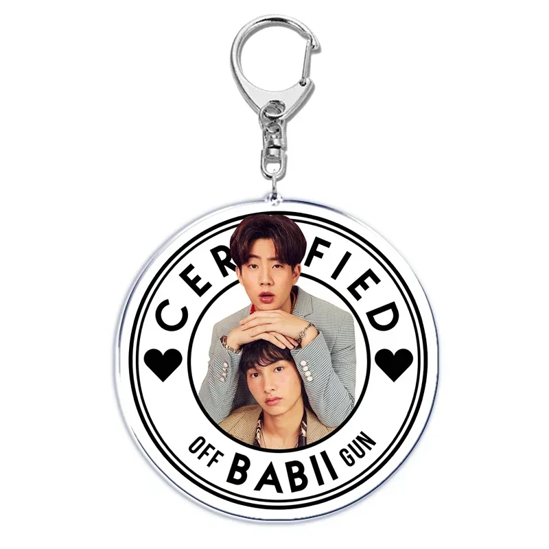 New Yaoi Boys Love Thai Bl Series Dramas Acrylic Keychain for Accessories Bag Pendant Gay Key Chain Ring Keychains Jewelry Gift