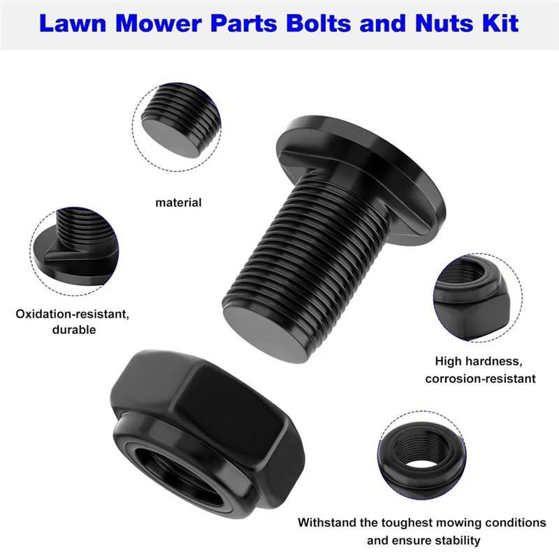 B23B Lawn Mower Blade Bolt Replacement 2Sets 5640321002 For EGO 21Inch Models LM2130, LM2133, LM2130SP, LM2135SP, LM2150SP& LM21