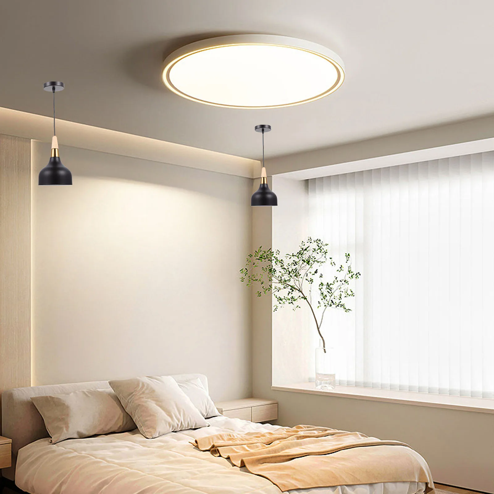 

North European Style Pendant Lamp Modern Single Head Ceiling Light Home Office Bar Cafe Decorative Hanging Rustic Ch