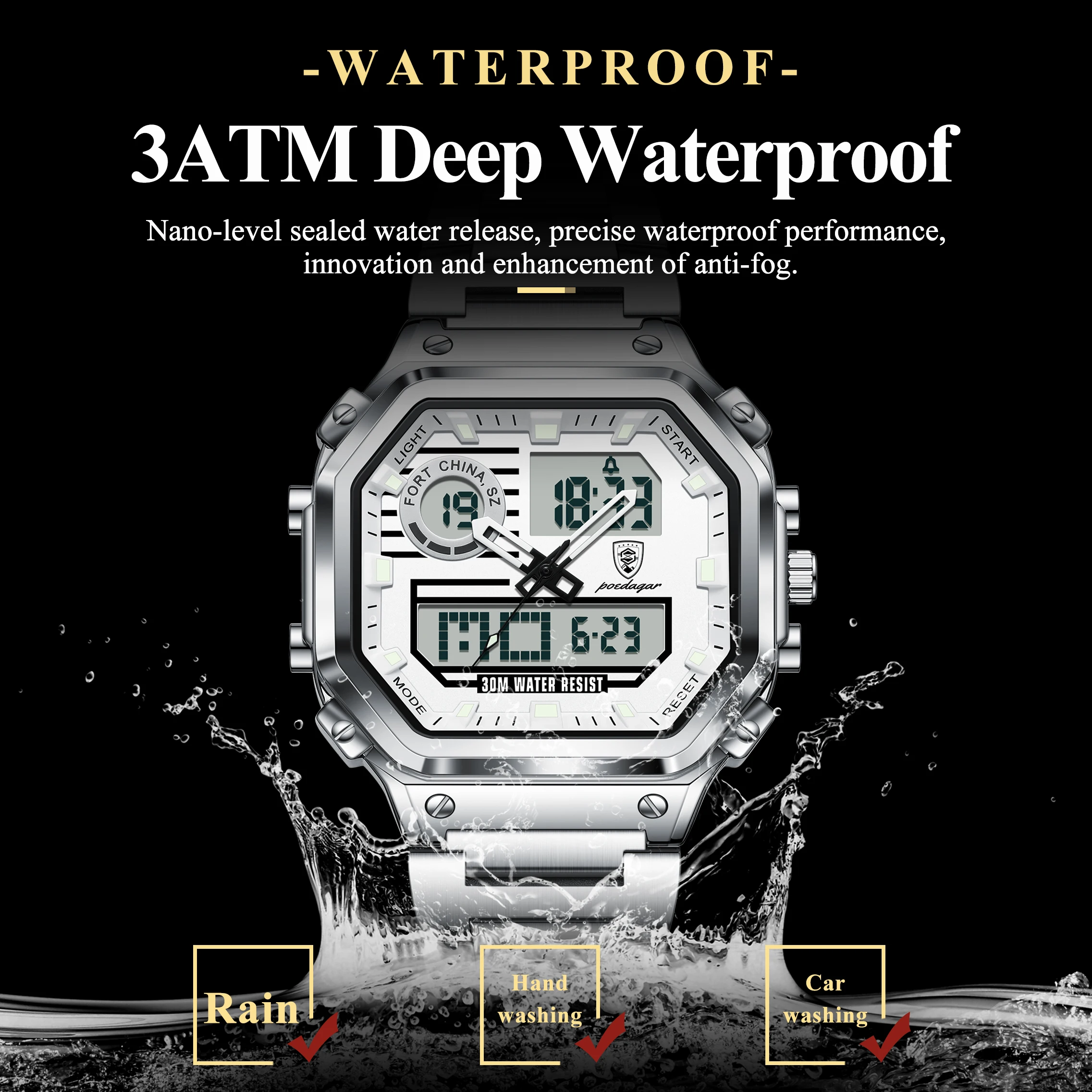 POEDAGAR Functional Men Wristw - Minute Repeater Watch ulasan dan harga
