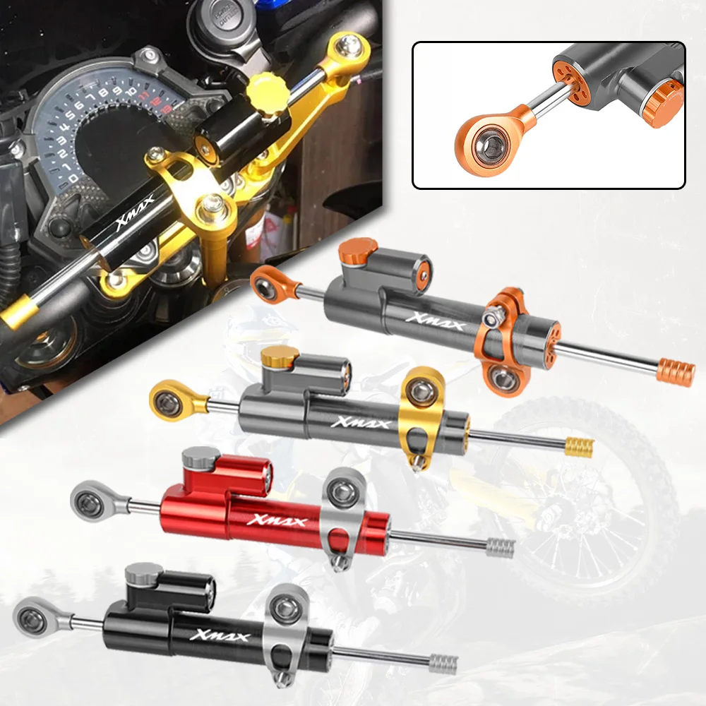 

For Yamaha X-max 125 250 300 400 2017-2020 2021 2022 Motorcycle CNC Universal Aluminum Damper Steering Stabilize Safety Control