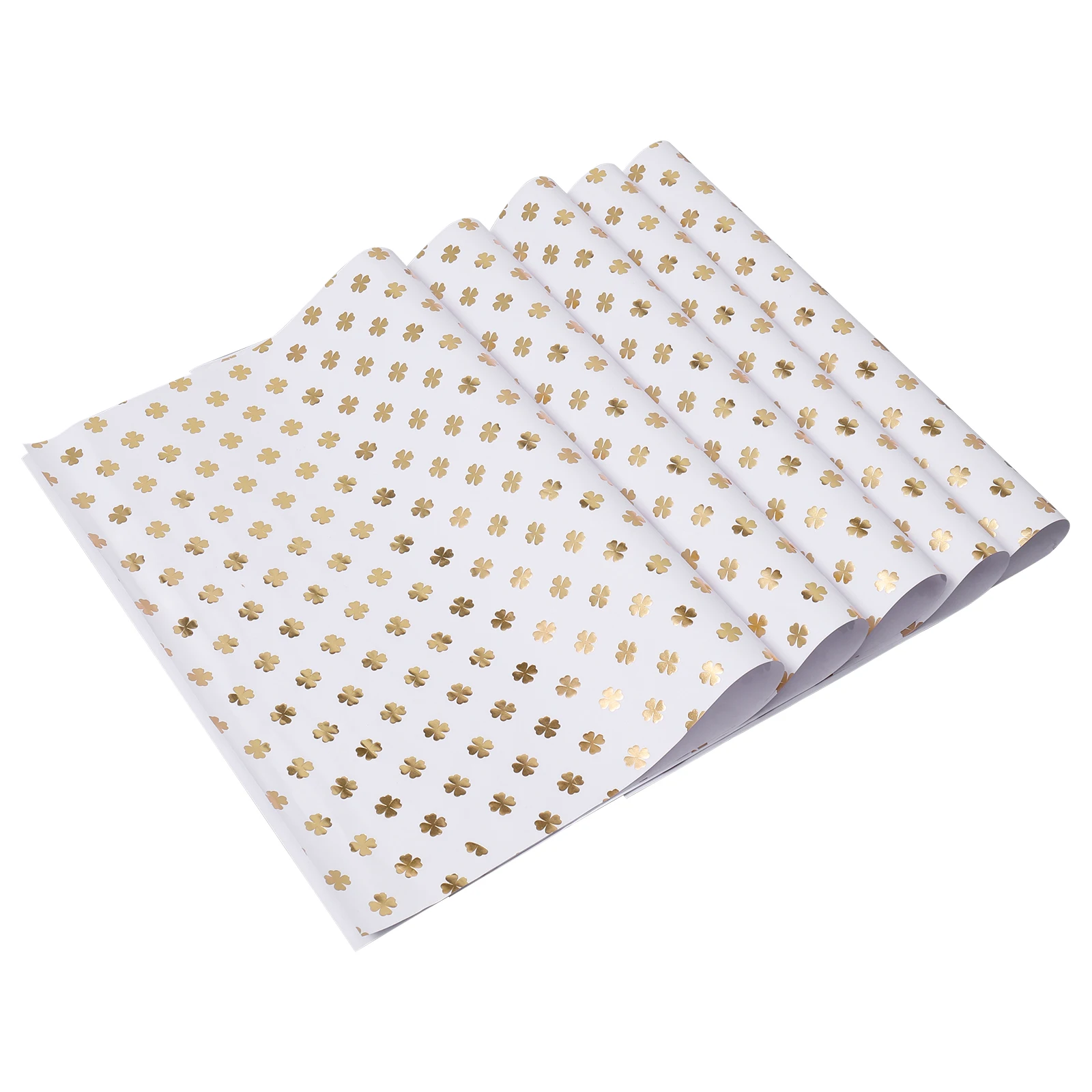 

5pcs Creative Gift Wrapping Paper Thicken Gilding Book Wrapper Premium Eco-Friendly Packing Material For Diy Decoration