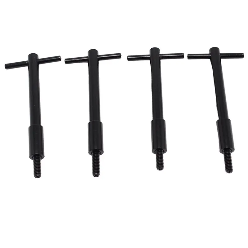 Aluminum Valve Cover Hold T-Bar Wing Nut Bolts 1/4"- 20 4Pcs Black For SBC BBC Chevy Ford Dodge 265 273 318 340 Engines view 4