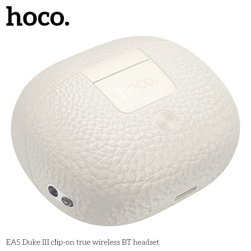 HOCO EA5 سماعة رأس بخاصية البلوتوث 5.3 سماعات توصيل العظام اللاسلكية كليب الأذن الموسيقى إلغاء الضوضاء HD دعوة الرياضة الألعاب سماعة