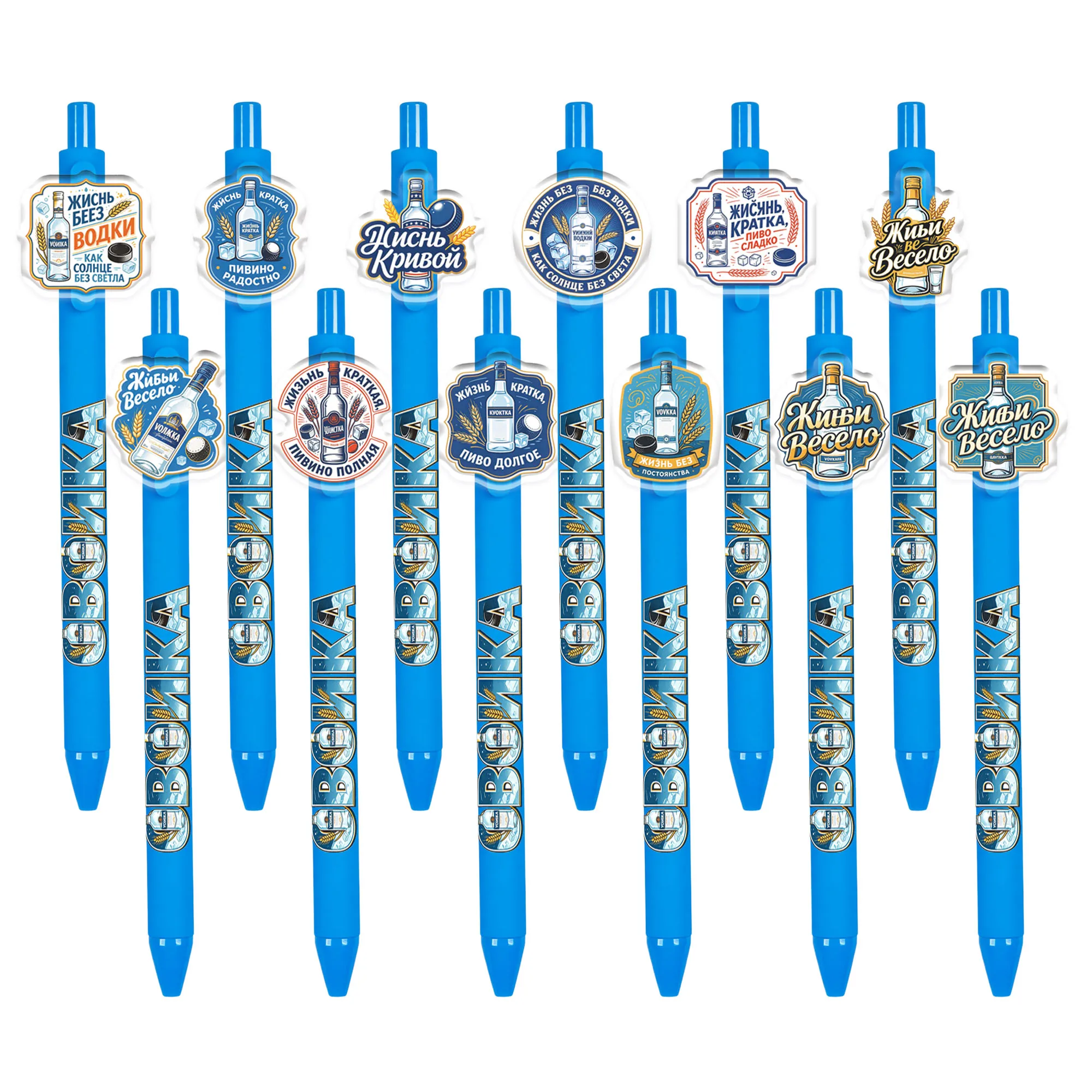 

12pcs/16pcs Creative Pattern Ballpoint Pen Learning Office Gift Ballpoint Pen