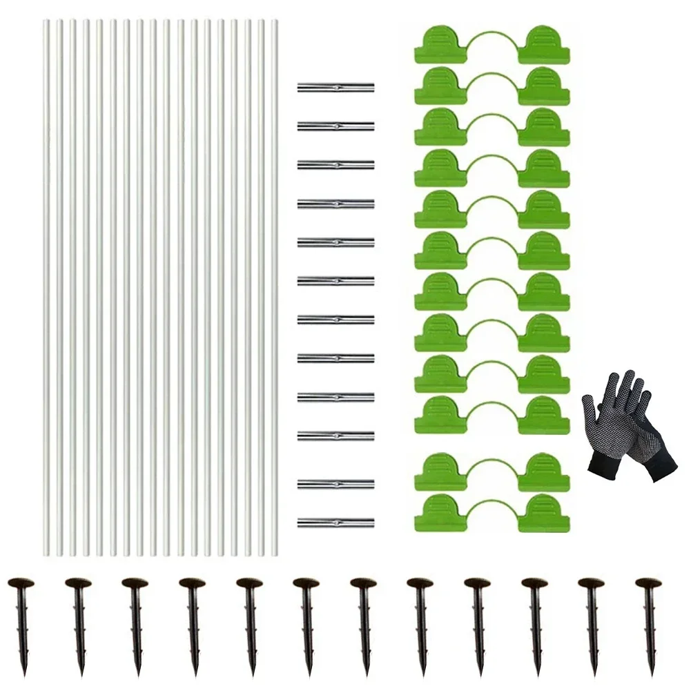 

Flexible And Sturdy Usage Raised Beds Clips Connectors Fiberglass Greenhouse Garden Support Hoops Garden Clips C Package Content