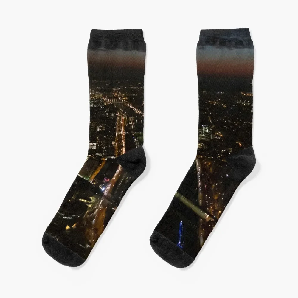 Paris Seine River Nighttime City Lights Socks Argentina funny gift Stockings compression christmass gift Socks For Girls Men's