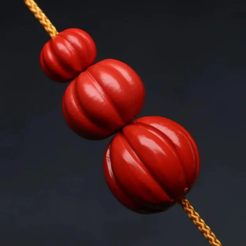 DIY handmade accessories and accessories for cinnabar pumpkin beads