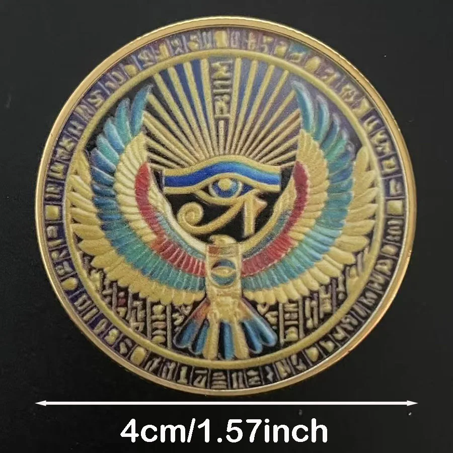 Egyptian Sphinx  Collection Coin Souvenir Egyptian Mythology The Eye of Horus Souvenir Coin Collectible