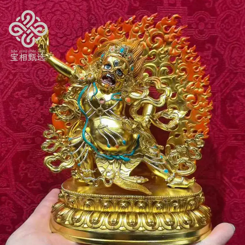 Vajra Hand Bodhisattva Pure Copper Gilt Buddha Statue Purple Copper Treasure Phase Selection t3 Tibetan Tantra Buddhist Hall Off