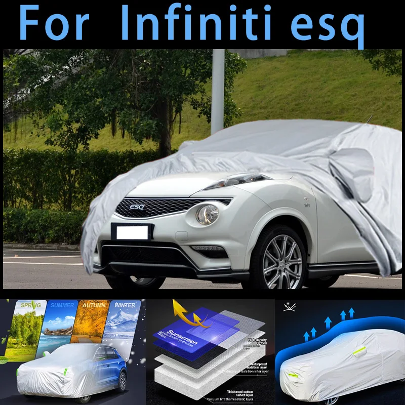 

For lnfiniti esq Outdoor Protection Full Car Covers Snow Cover Sunshade Waterproof Dustproof Exterior Car cover protection