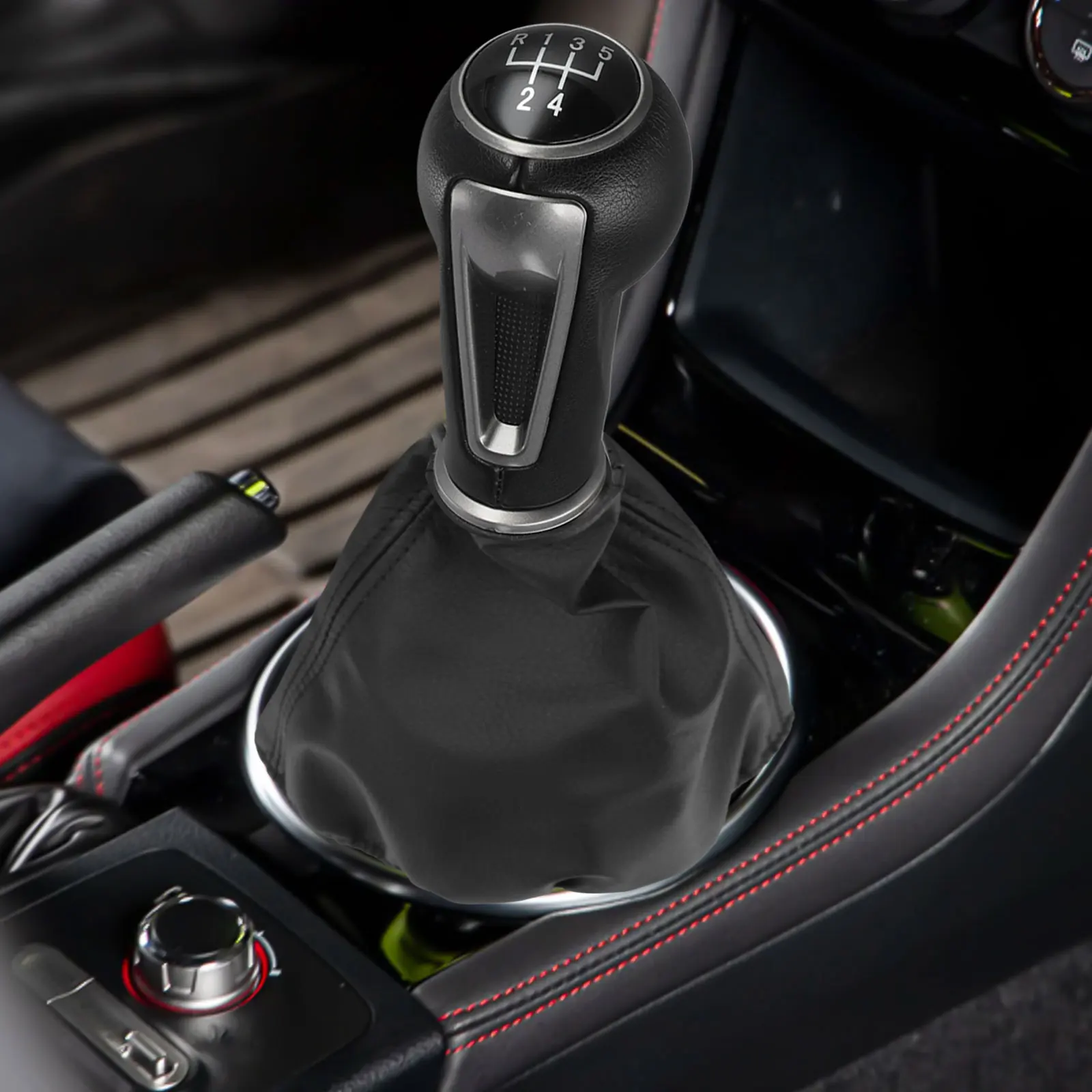 

Ручка переключения передач из АБС-пластика для обновления автомобиля SEAT, обслуживание автомобиля, черный, простая замена, высокая универсальная установка