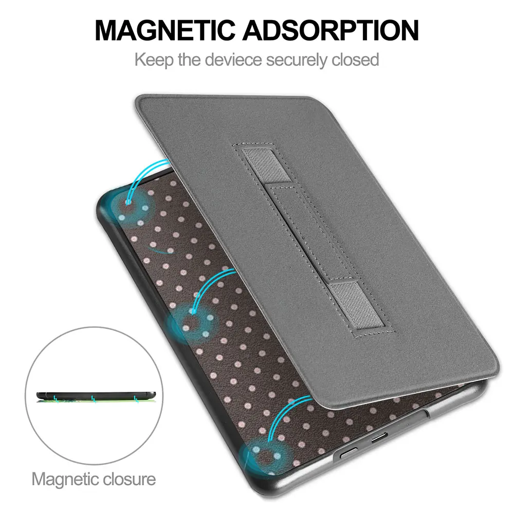 Hand strap style with magnet on the back ,  kindle case paperwhite 2025  2024basic  11 12