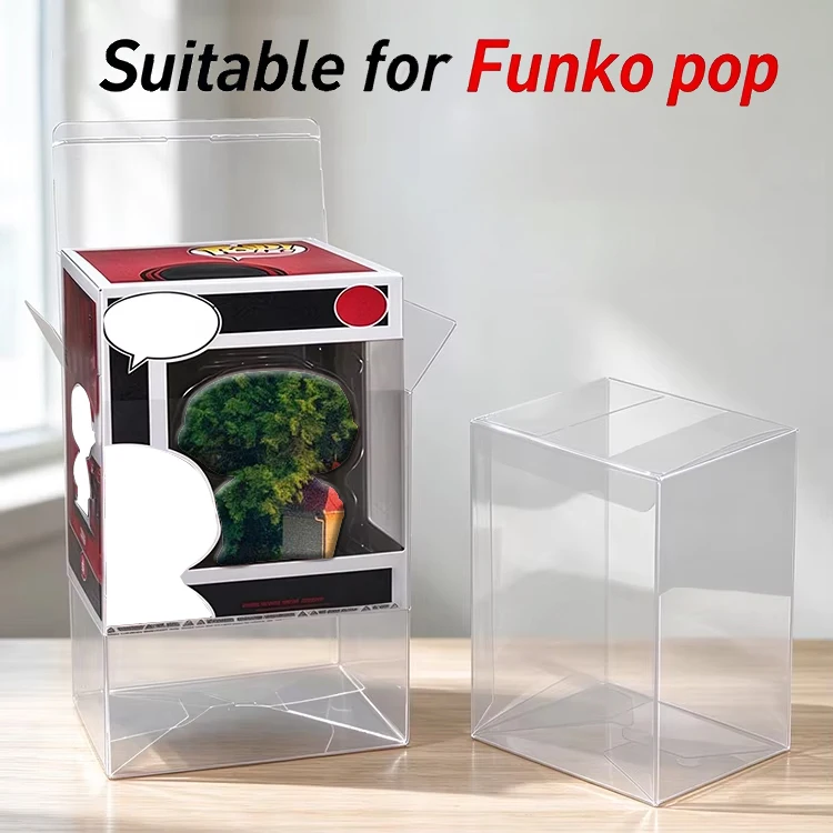 Suitable for Funko Pop Protective Box, Transparent Box Packaging, Figurine Toy, Pet Transparent Packaging Box, 4 Inches