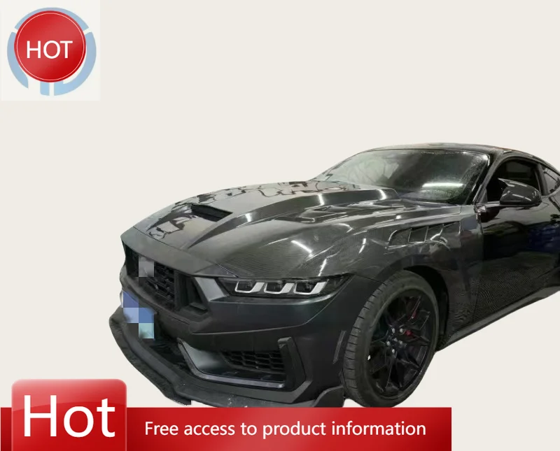 

MRD Carbon Fiber Hood for Mustang 2024+ TF Style New Updated Real Carbon Fiber Hood Regular Style for Modification.