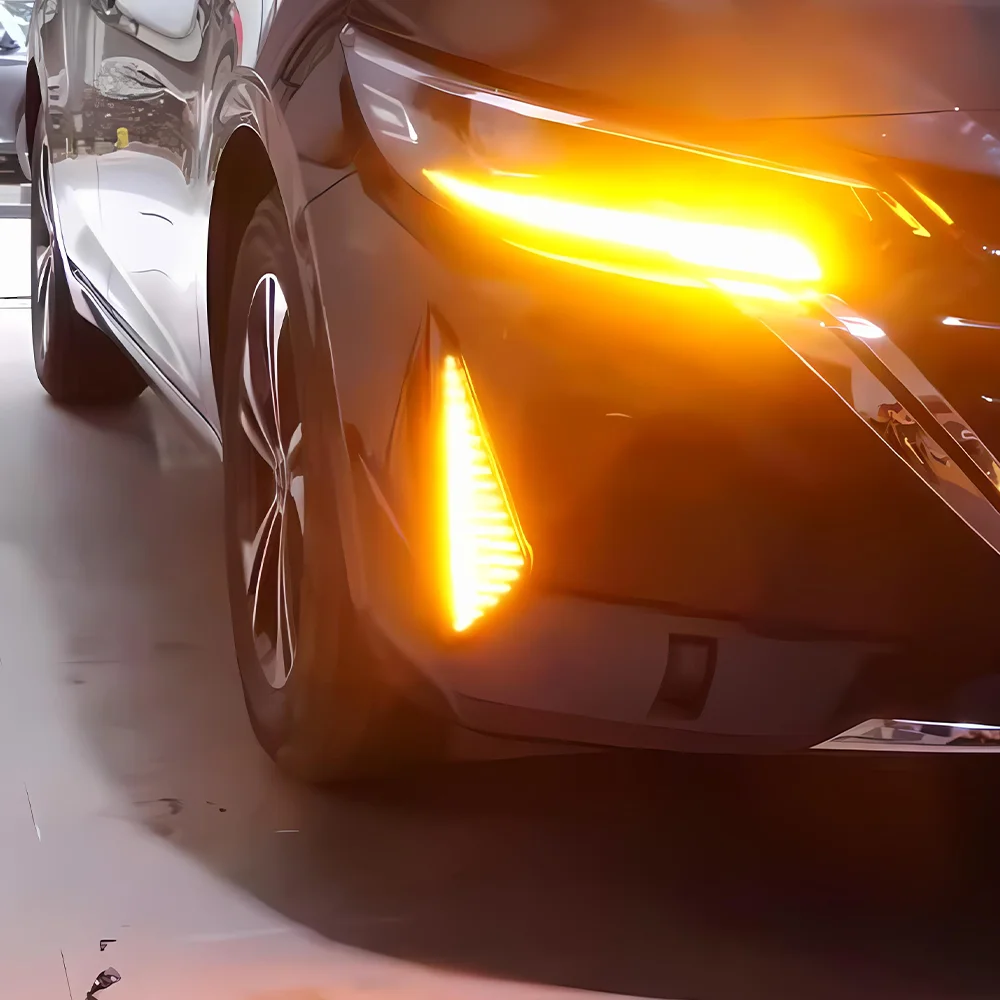 

For Nissan Sentra 2023 Front Bumper Upgrade Dynamic Fog Lamp Daytime Running Light Accessories LED Car lights Assembly