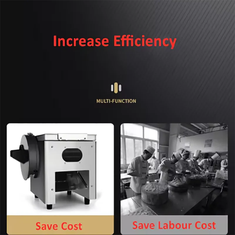 Máquina cortadora de carne eléctrica, picadora de carne comercial para el hogar, cortador automático de pescado, cortador de verduras, trituradora de filete