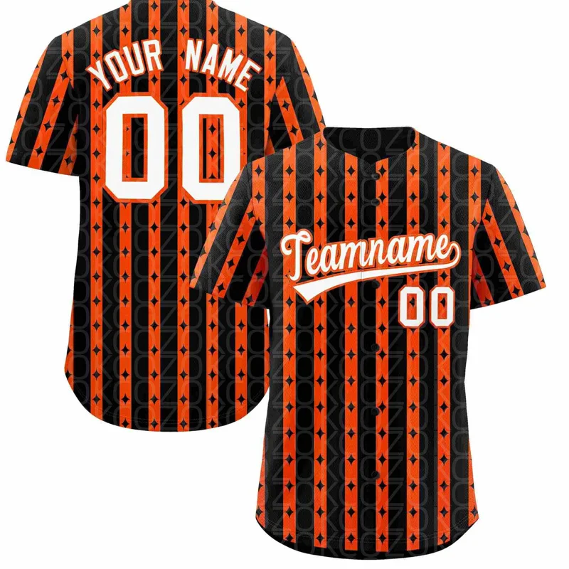 3D Orange Line Baseball Jersey Men Women Short Sleeve Shirt 3D Printed Shirt Team Shirts Hip Hop Unisex Tops
