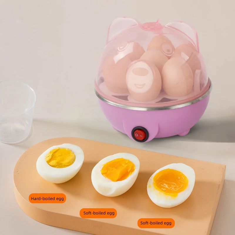 Hervidor de huevos eléctrico multifuncional, vaporizador, capacidad para 7 huevos, máquina de desayuno con función de apagado automático