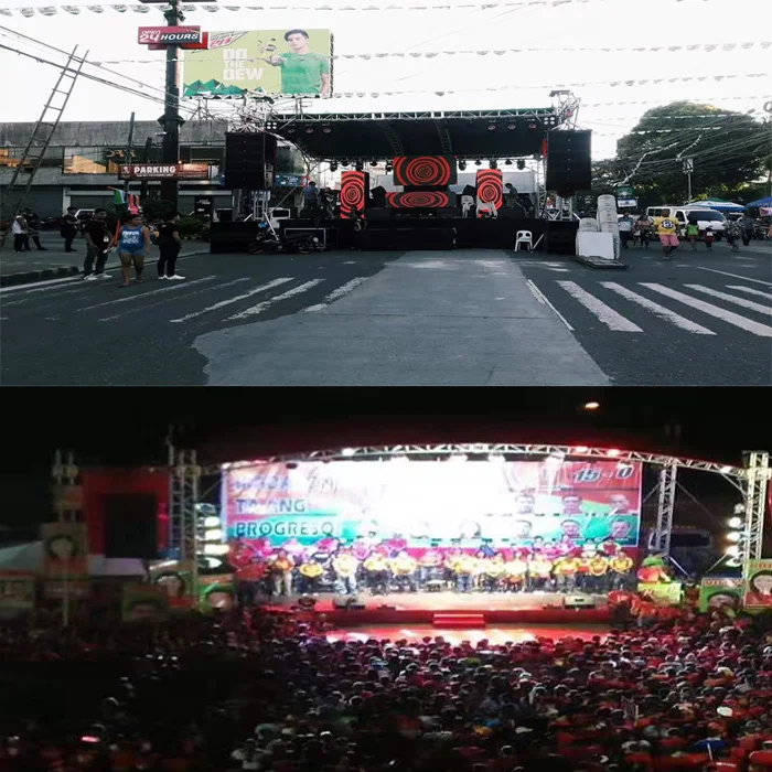 Altoparlante da concerto per esterni con sistema Active Line Arrays a 3 vie da 2800 W