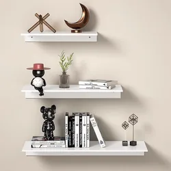 Brushed Black White Bathroom Storage Rack 30-50cm Modern Bathroom Shelves Kitchen Wall Shelf Home Accessories