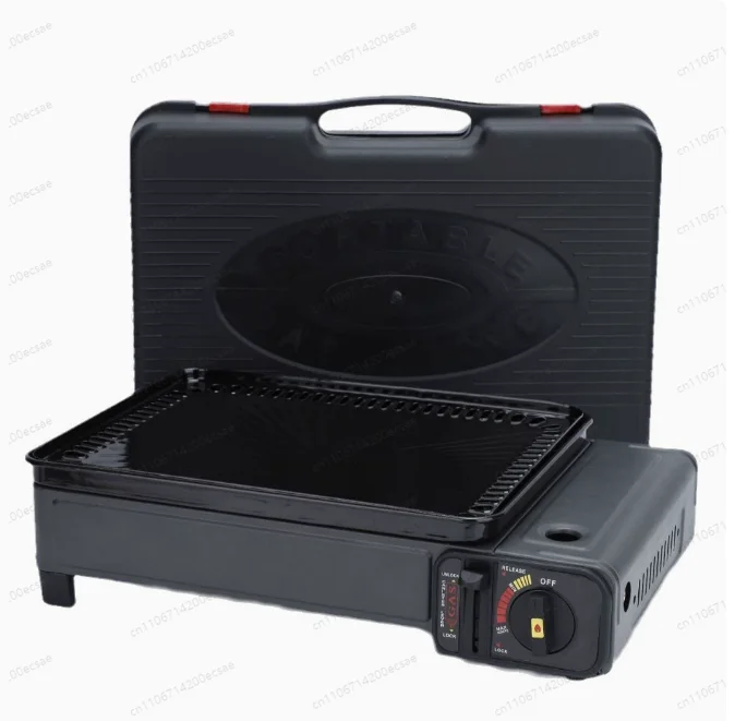 8Grid Roasted Sausage Stove Multi-Functional Camping Roast Meat BBQ Grill Night Market Stall Cassette Stove With Mesh Baking Pan view 5