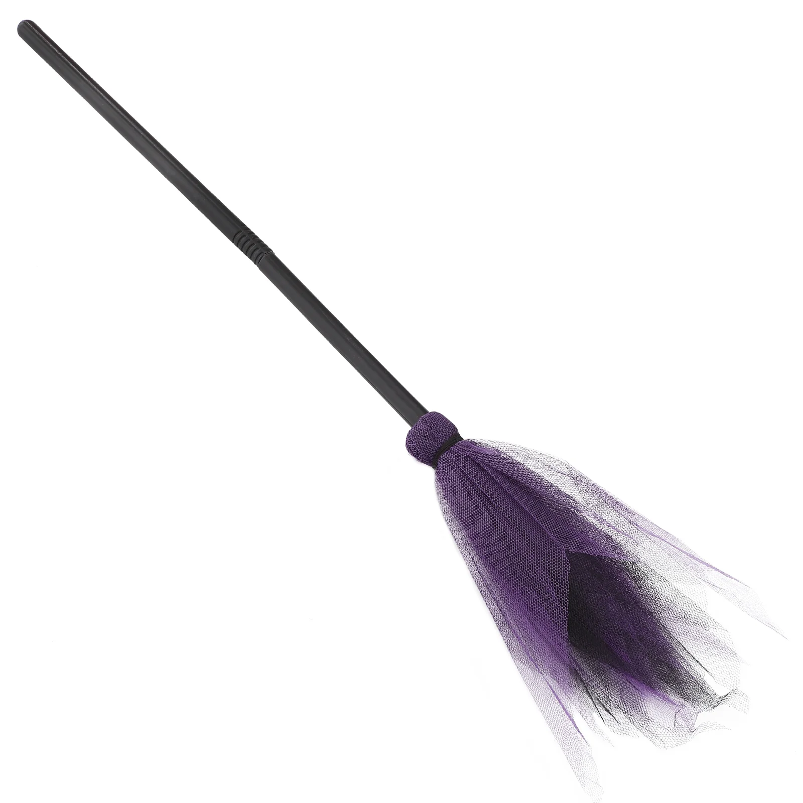 Halloween Broom Black Outfit Besom for Cosplay Prop The Banner Plastic Witch Toddler Supplies