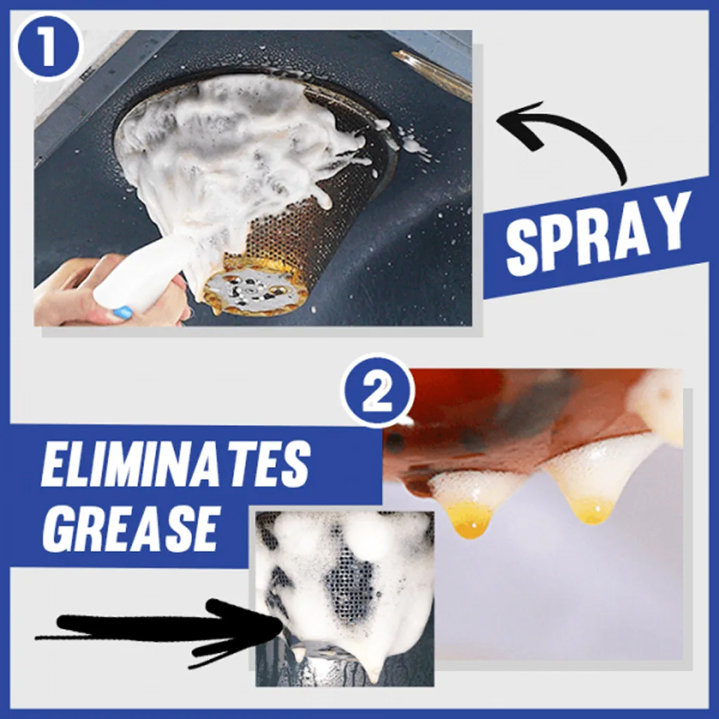 100ML Home Cleaning Supplies Kitchen Grease Cleaner Multi-Purpose Foam Cleaner All-Purpose Kitchen Powerful Cleaning Bubble