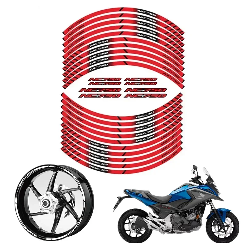 FOR HONDA NC750 NC750S NC750N NC750X Motorcycle Parts Contour Wheel Decoration Decal Sticker - B  MOto