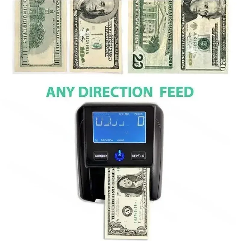AL-130A Small Portable Dollar Euro Banknote Detector True And False With Battery