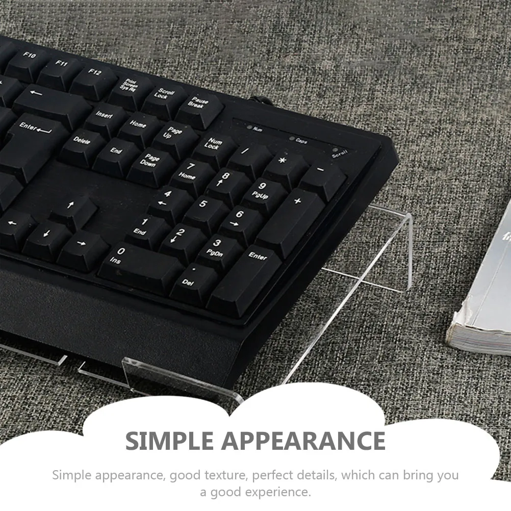 

Acrylic Keyboard St Riser Durable Smooth Surface Comfortable Height Simple Design Good Texture Tilted Gaming Office Laptop