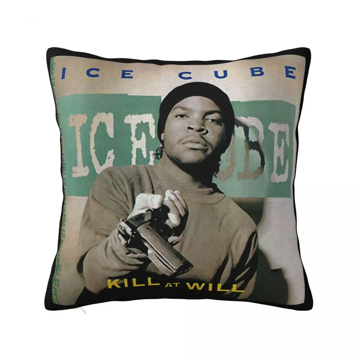 Ice Cube Kill At Will Gidan Black White Men Unisex All Size Harajuku Beautiful Vintage New Arrival Pillow Case